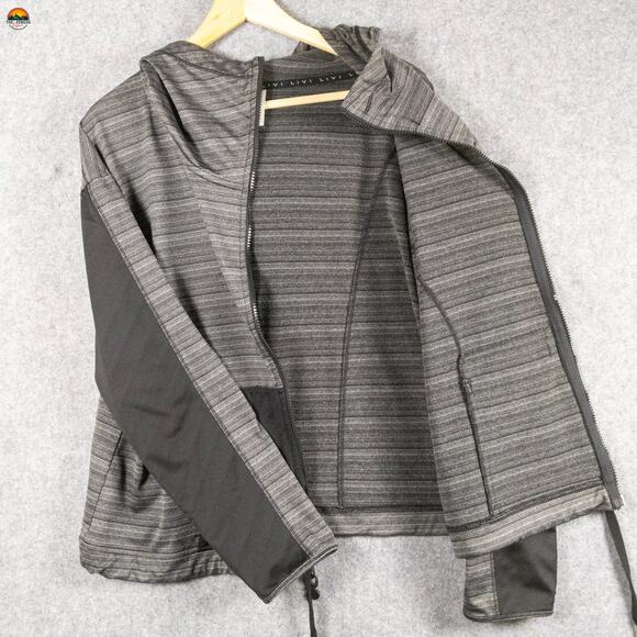 Livi Active Full-Zip Jacket Gray Athleisure Fitness Gym Plus Size Women's 14/16 - Picture 3 of 12